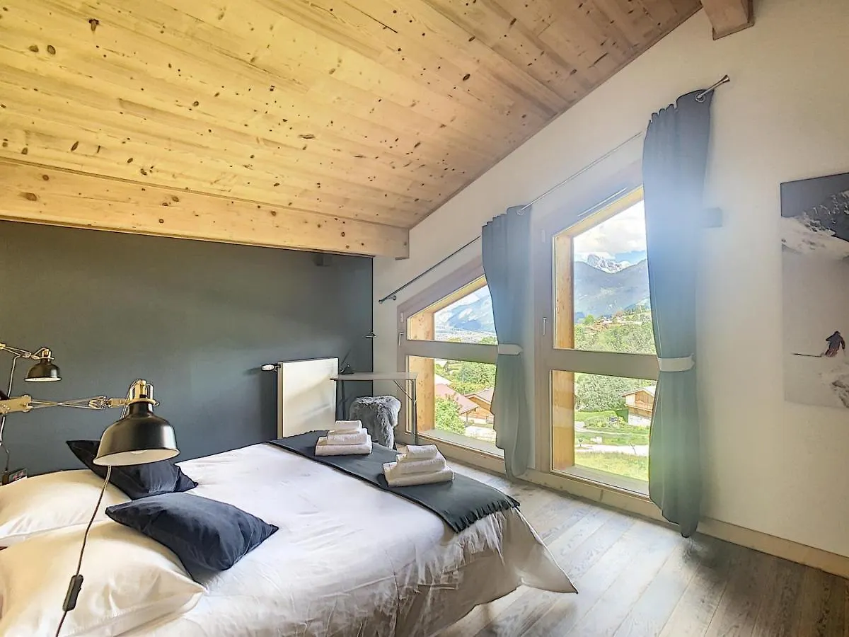 Demi-Chalet De Luxe Avec Piscine Et Vue Mont Blanc - Fr-1-560-71 Combloux France