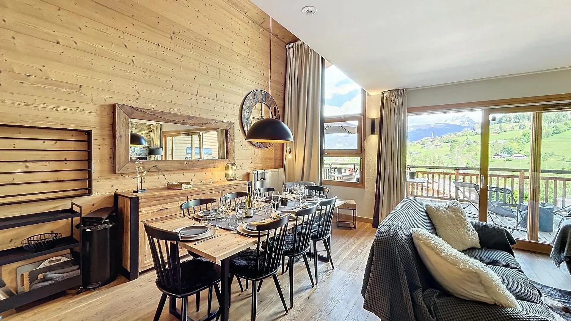 Demi-Chalet De Luxe Avec Piscine Et Vue Mont Blanc - Fr-1-560-71 Combloux France