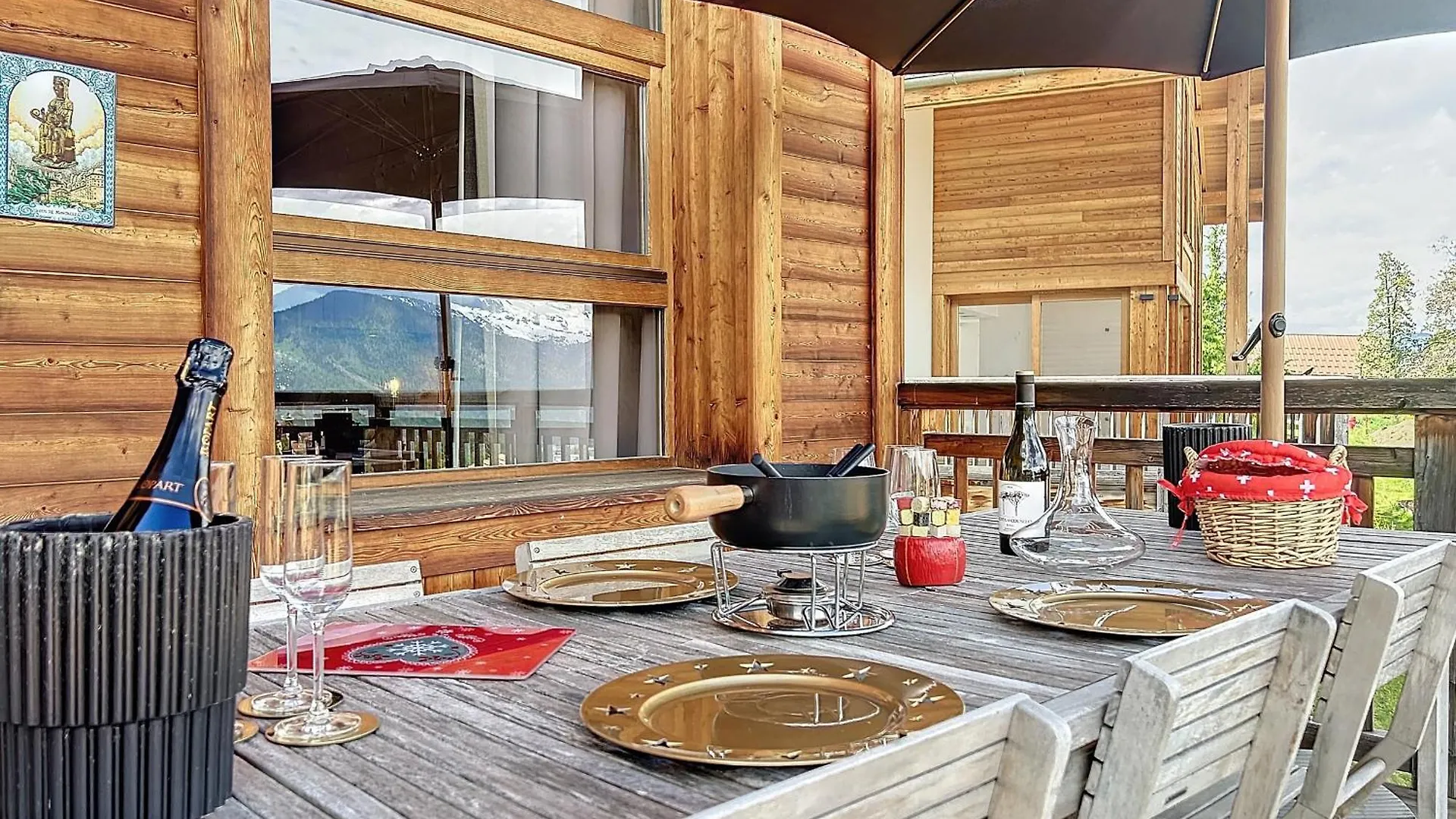 Chalet Demi-Chalet De Luxe Avec Piscine Et Vue Mont Blanc - Fr-1-560-71 Combloux France