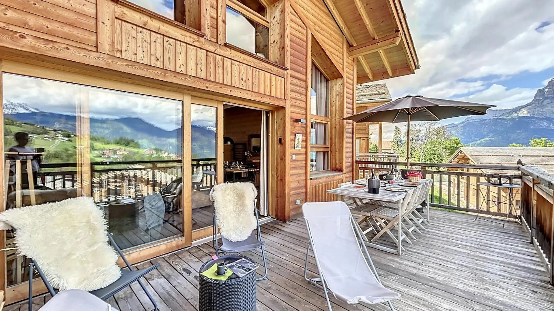 Demi-Chalet De Luxe Avec Piscine Et Vue Mont Blanc - Fr-1-560-71 Combloux