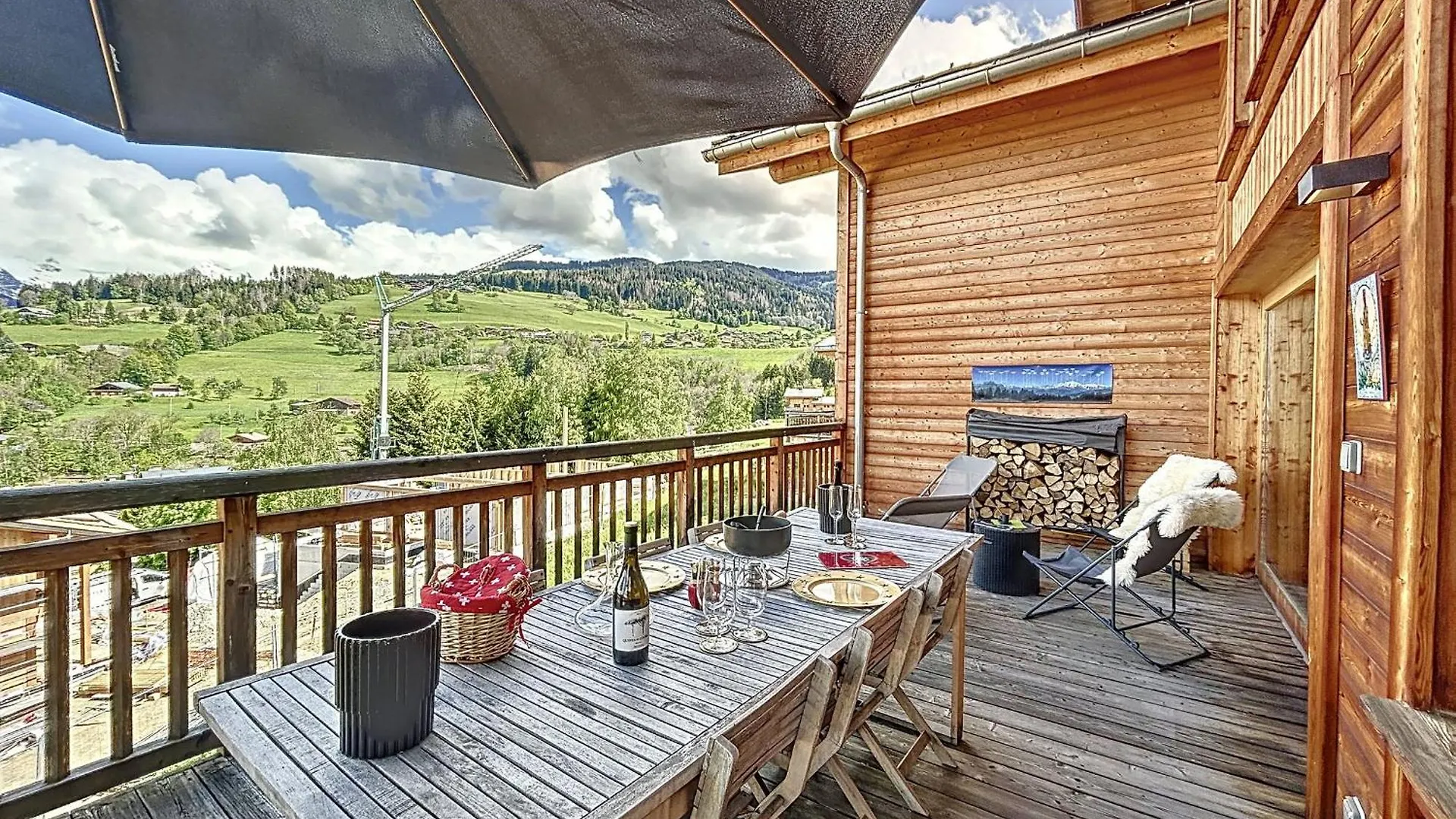 Chalet Demi-Chalet De Luxe Avec Piscine Et Vue Mont Blanc - Fr-1-560-71 Combloux